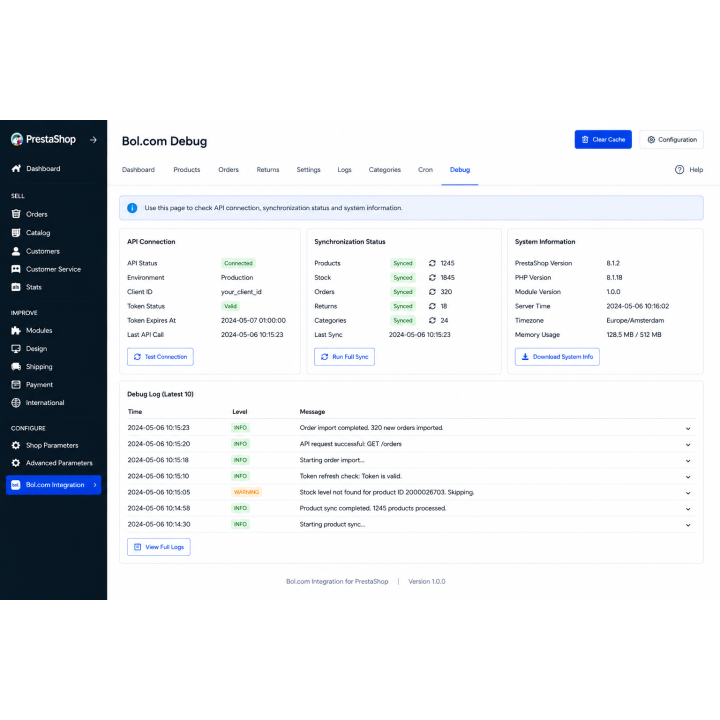 Integracja Bol.com dla PrestaShop | Synchronizacja Produktów i Zamówień