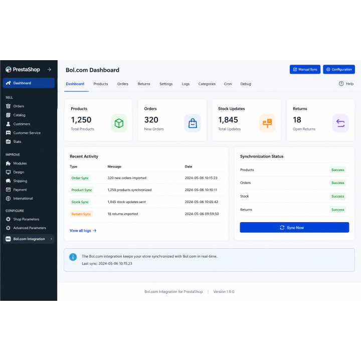 Integracja Bol.com dla PrestaShop | Synchronizacja Produktów i Zamówień