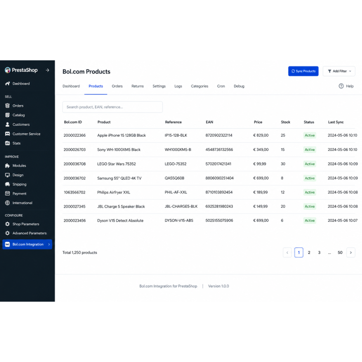 Integracja Bol.com dla PrestaShop | Synchronizacja Produktów i Zamówień