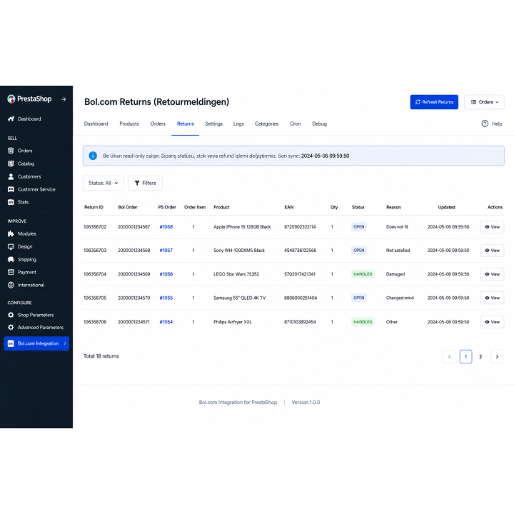 Module Bol.com pour PrestaShop | Synchronisation Produits & Commandes