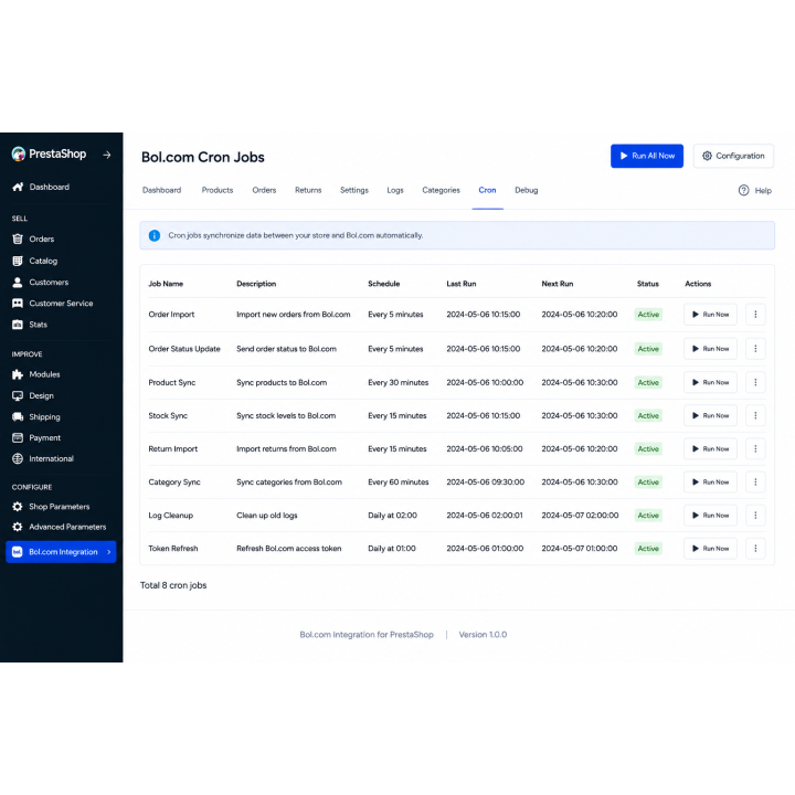 Modulo Bol.com per PrestaShop | Sincronizzazione Ordini e Stock